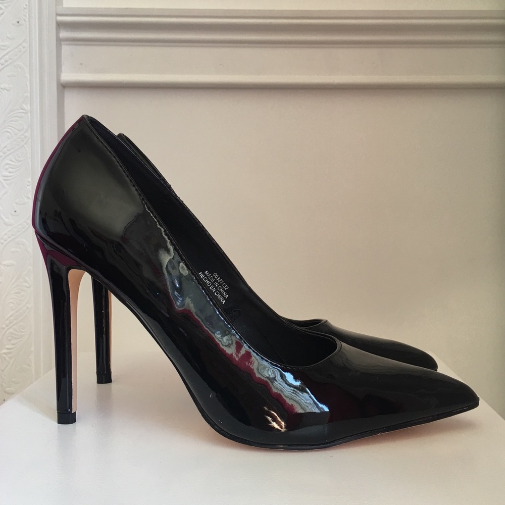 black high heels